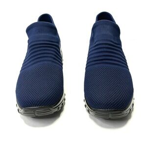 Slow Man Women's Walking Shoes Sock Sneakers Navy Blue Size 9